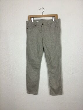 Light Gray Subtle Animal Print Skinny Pants Gap Jeans Size 29 Women’s Denim